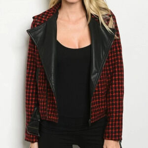 Red & Black Checkered Jacket